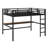 Metal Loft Bed With Power Outlet And LED Lighted-846881124