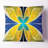 Yellow Fractal Stained Glass - Abstract Printed Pillow-30628769-30628765