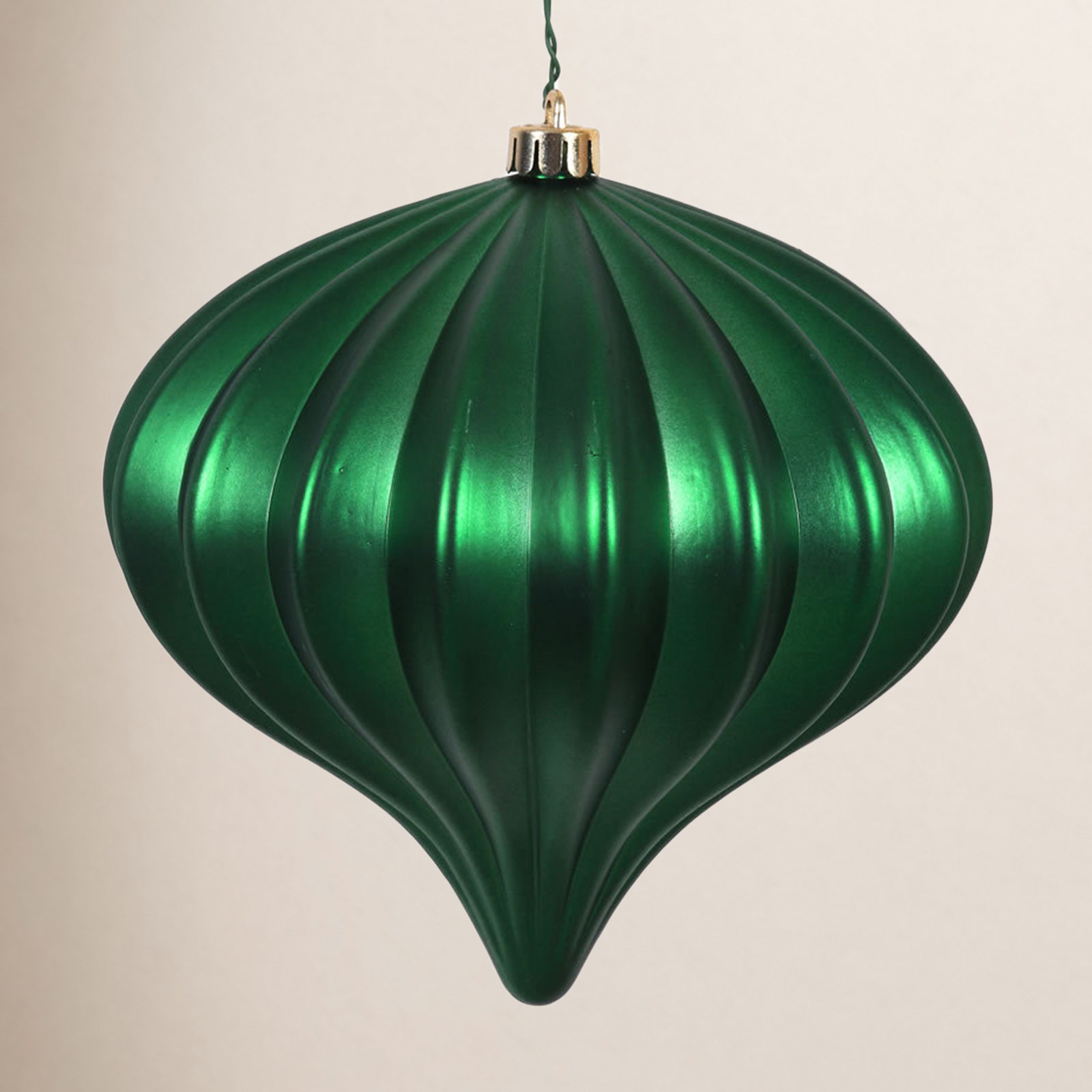 6" Shatterproof Holiday Ornament, Emerald