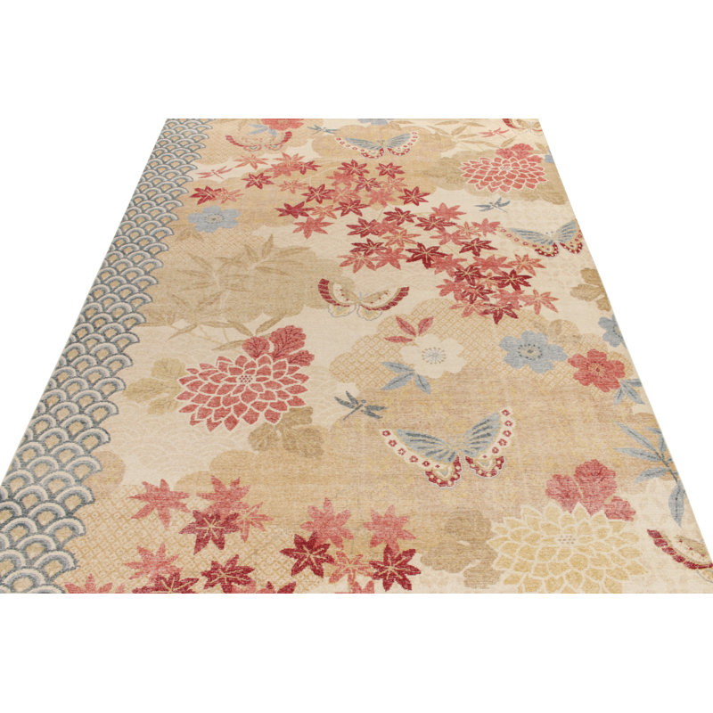 Distressed Homage Hand Knotted Wool Animal Print Area Rug, Runner 3' x 10'