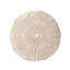 Pouf rond en coton Bordeaux, gris foncé-1764806249