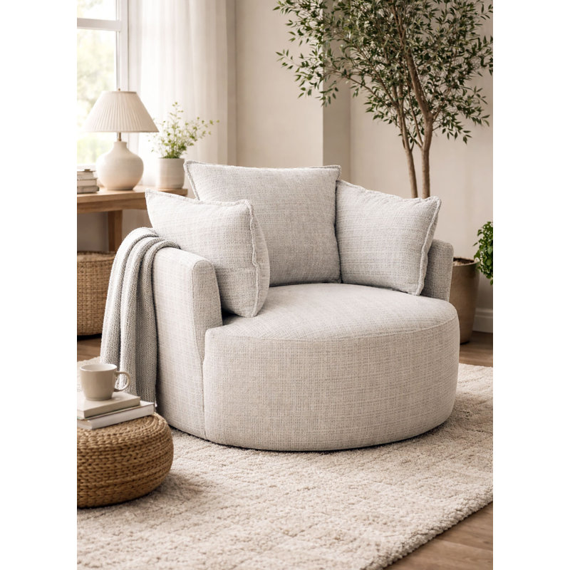 Maya Swivel Chair Pearl