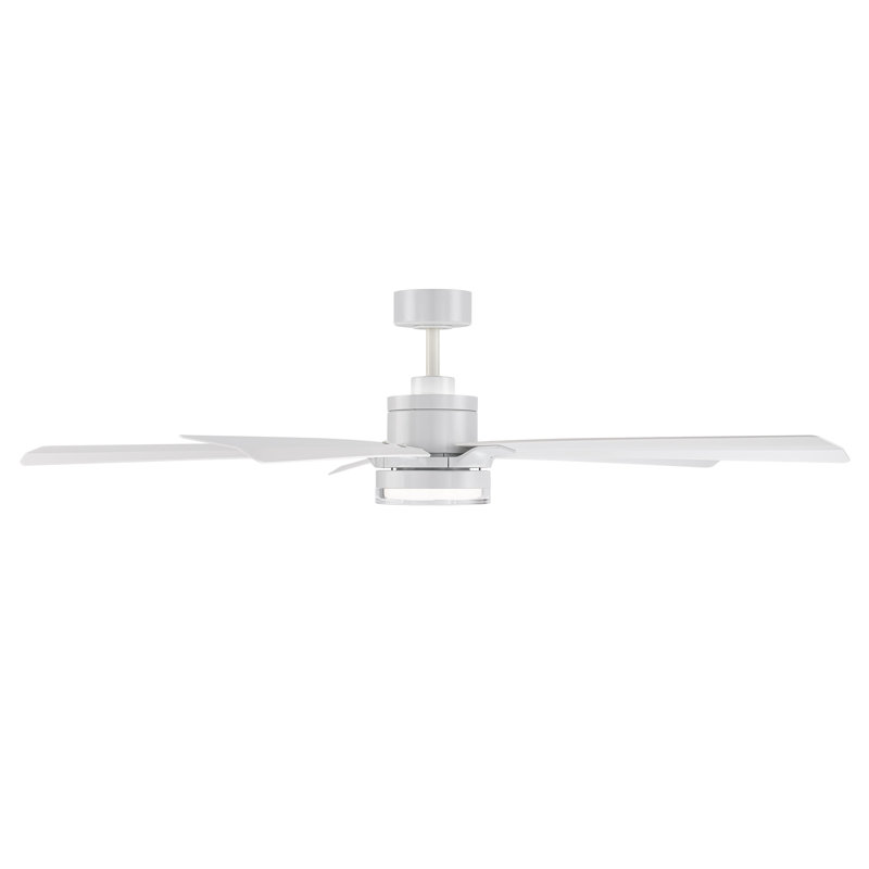 Radiant 5-Blade Smart Ceiling Fan With Integrated Dimmable LED Light and Bluetooth Remote Control Included, Selectable Color Temperature (2700K, 3000K, 3500K, 4000K)