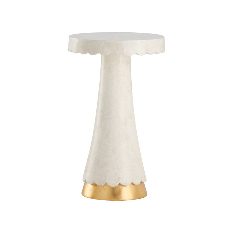 Puttick Stone Pedestal End Table