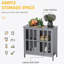 Armoire d'appoint polyvalente et pratique avec plusieurs compartiments de rangement pour des espaces de vie organisés et élégants