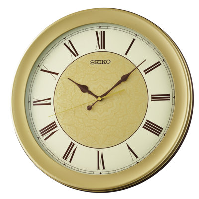 QXA835GRH Wall Clock, Golden