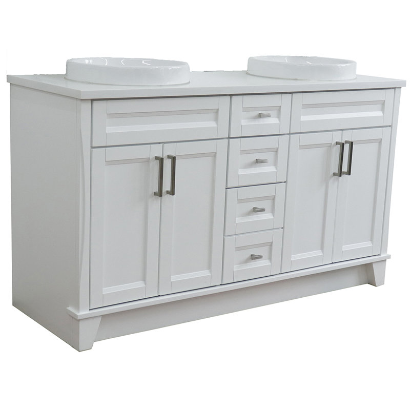 Ensemble de meuble-lavabo double 61 po Laurents