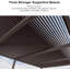 Pergola d'extérieur 14 po x 24 po en aluminium à persiennes bronze