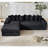 Oversize Cloud Sectional Couch (Left Facing Sofa)-1719534655-1719534644