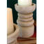 Wood Tabletop Pillar with Candle Included