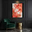 Abstrait aquarelle sur toile rose-534162843