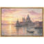 "Venice Venice Canal Sunset Architecture Landscape Artwork", reproduction d'art sur toile encadrée-133449504-133449501