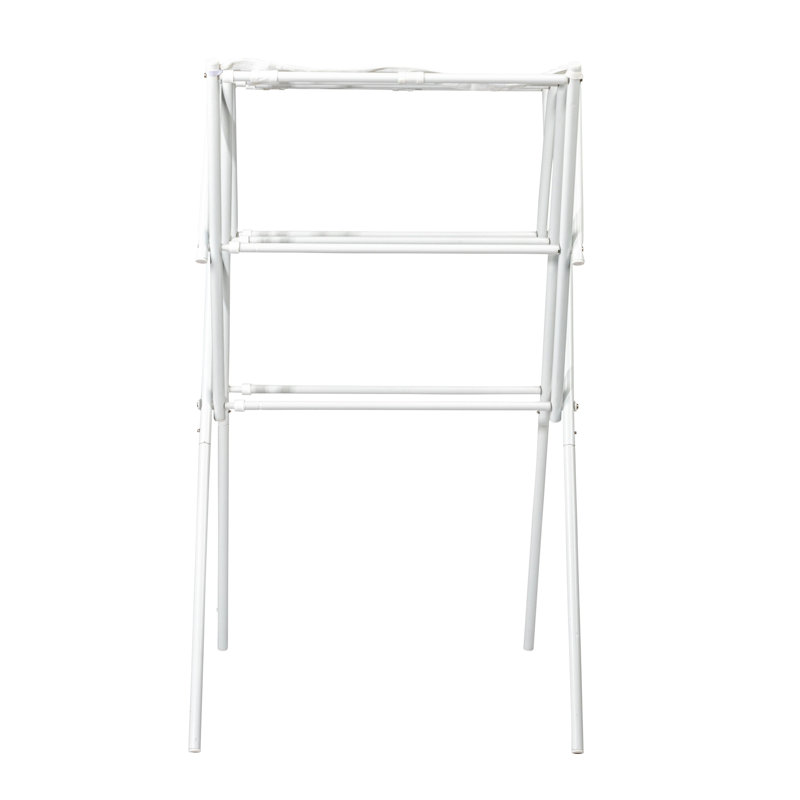 Séchoir à linge pliant Meloni, Blanc