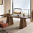 63" Modern Executive Desk, Large Home Office Computer Workstation with Sturdy Double Pedestal Base-1902975798-1903068608