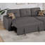 Canapé modulaire convertible en frêne noir Dorris