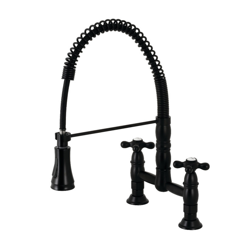 Robinet pont rétractable Heritage, Noir mat