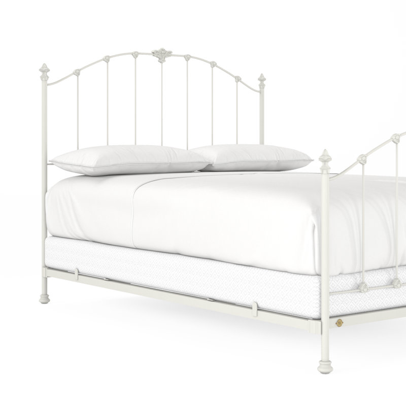 171 Country French Bed | Complete Standard, Matte White, California King