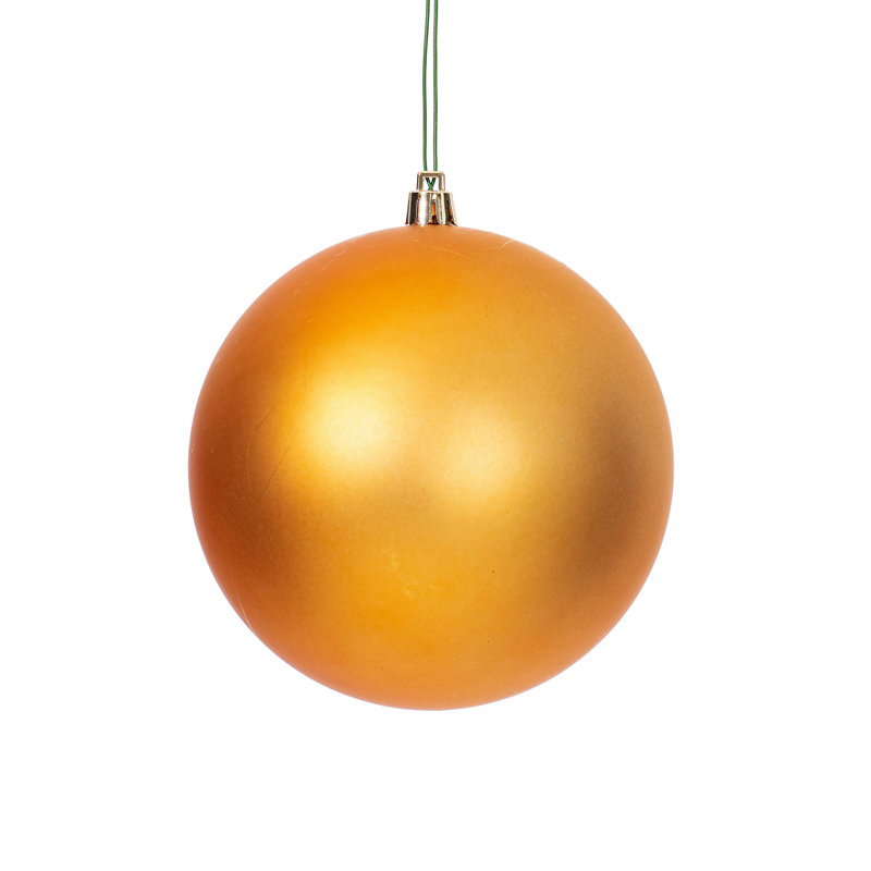 Ornement boule des Fêtes seulement, Cuivre or, H 12 po x l 12 po x P 12 po