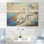 Santorini bleu et blanc II - Grèce sur bois