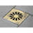 Kingston Brass Watercourse 4-Inch Square Grid Shower Drain with Hair Catcher-50266416