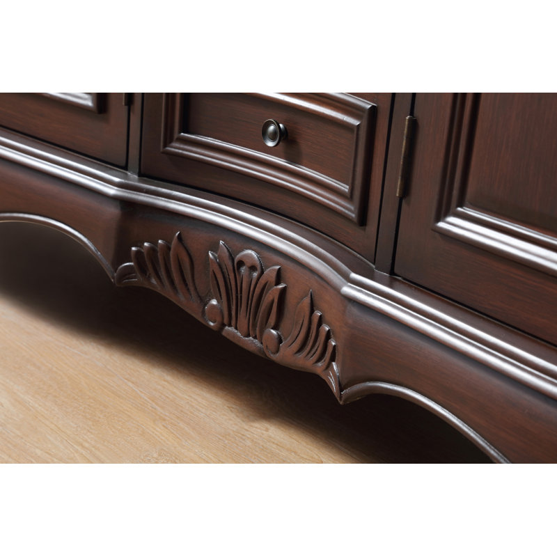 72'' Double Bathroom Vanity with Marble Top