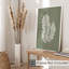 «Botanical Sage Green Leaf», reproduction d'art moderne sans cadre-1931818081