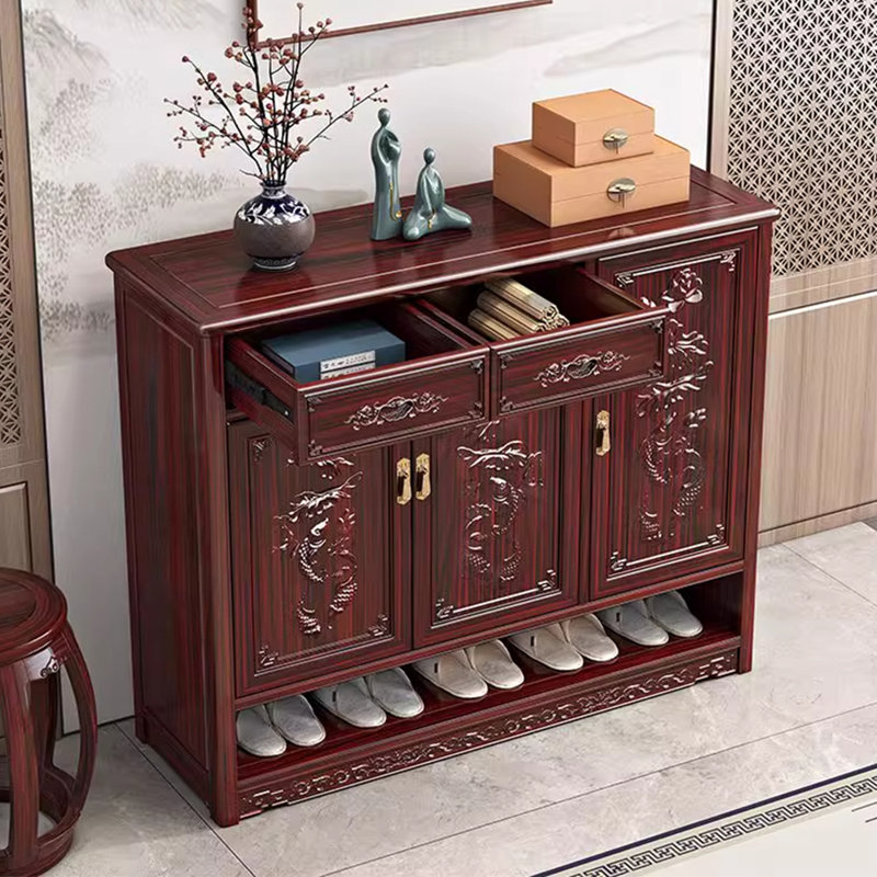 Armoire à chaussures de rangement classique de style chinois