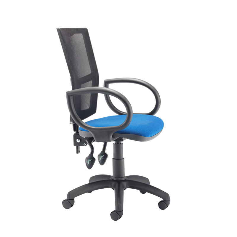Office Chair, Royal Blue, Fixed