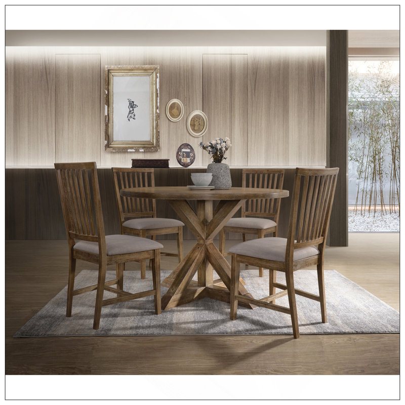Wallace II Weathered 5Pcs Dining Room Set