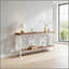 Élégante table basse, canapé de style nordique, console à 2 niveaux-130085292-130085295-130085289