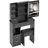 Small Space Left Drawer Desktop Vanity Table + Cushioned Stool, 2 AC+2 USB Power Station-277867220