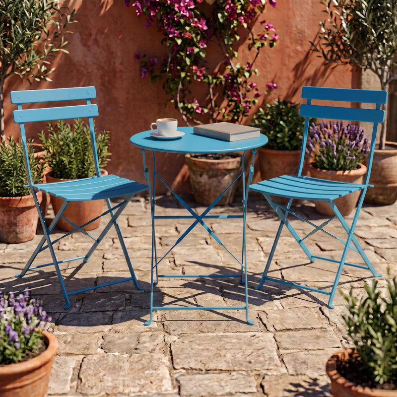 Ensemble bistro 3 pièces Yardgrace, Blue