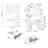 White Vanity Table With Mirror & , 3 Lighting Options, Spacious Shelves, Bedroom Desk Views, 4 Drawers, Sufficient Storage, Modern