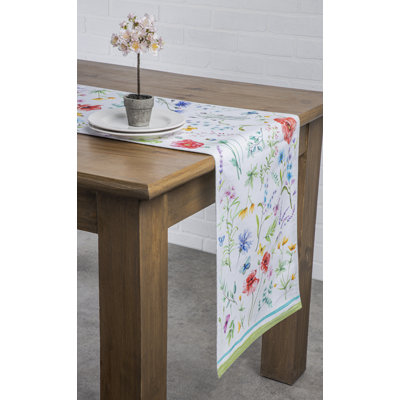 Geometric 100% Cotton Thanksgiving Table Runner