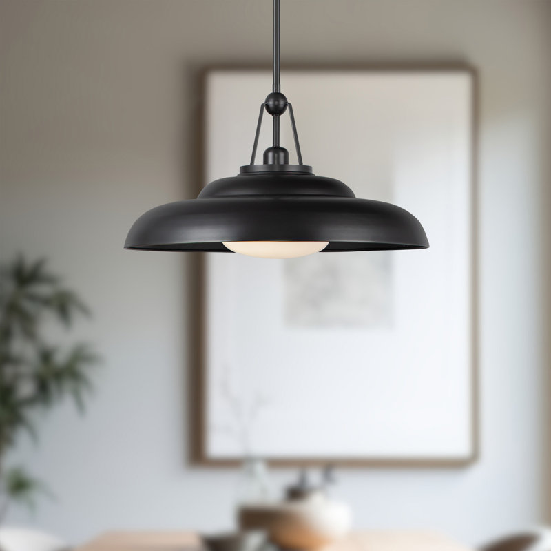 Palmetto 1 - Light Dome Pendant, Urban Bronze, 11.75" H x 20" W x 20" D