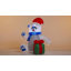 Ours polaire de Noël gonflable 4 pi avec décoration cadeau