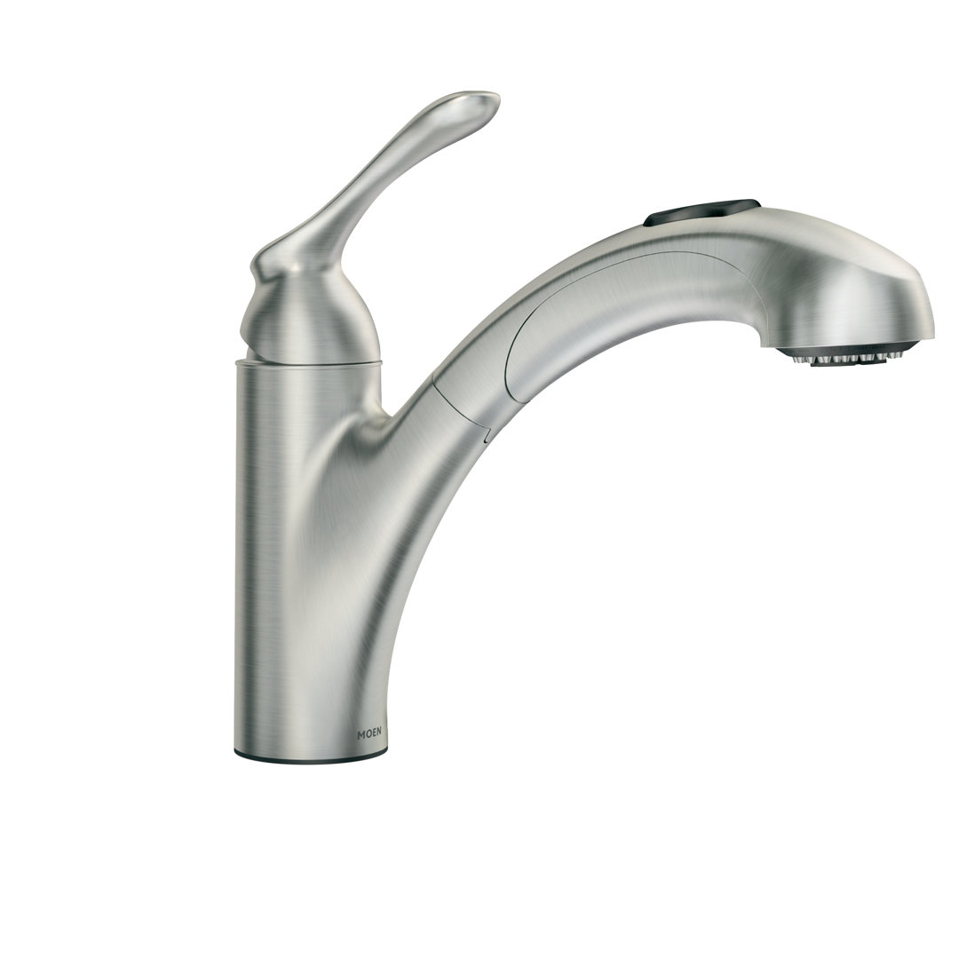 Pull Out Single Handle Kitchen Faucet Moen