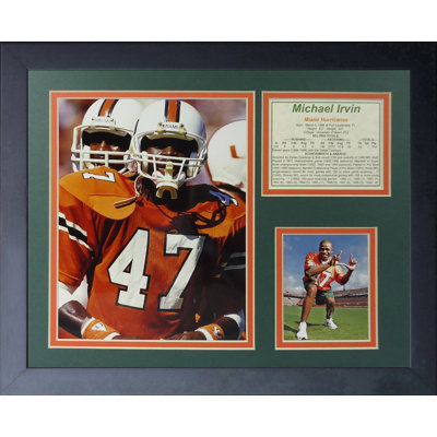 Souvenirs encadrée "michael irvin miami"