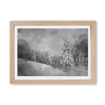 Mystical Woods In Abstract - Single Picture Frame Print