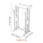 Porte-serviettes sur pied 18,9 po