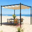 Pergola d'extérieur, auvent rétractable avec fixation magnétique-125104501