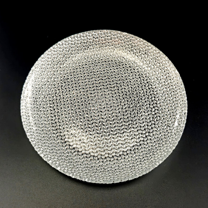 Ensemble de 4 assiettes à salade en verre doré Ocer, Argent