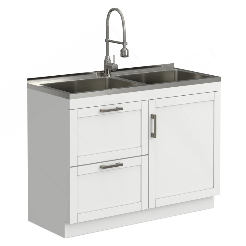 Évier et armoire à lessive 46 pouces