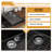 Quartz 33"L x 22"W Drop In Granite Composite Kitchen Sink Single Bowl Kitchen Sink with Two Faucet Holes-112448287