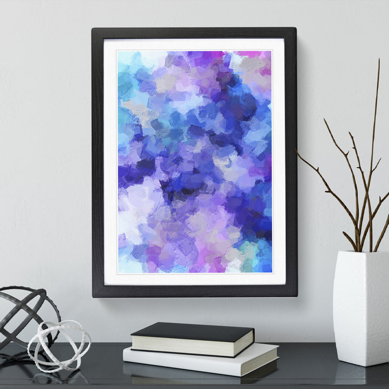Miss You Abstract - Framed Print, Black, 64cm H x 46cm W x 2cm D