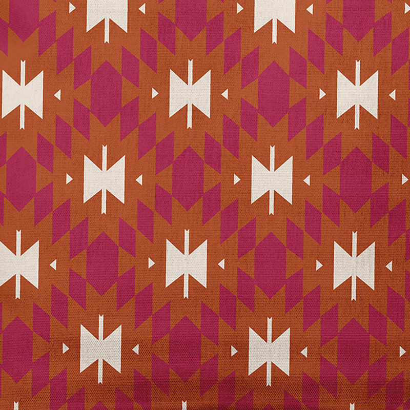 Coussin décoratif intérieur / extérieur Geo Craze, 14 po x 20 po, Poussière d'orange