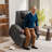 New Fabric Leathaire Electric Lift Recliner With Massage Function-845113934