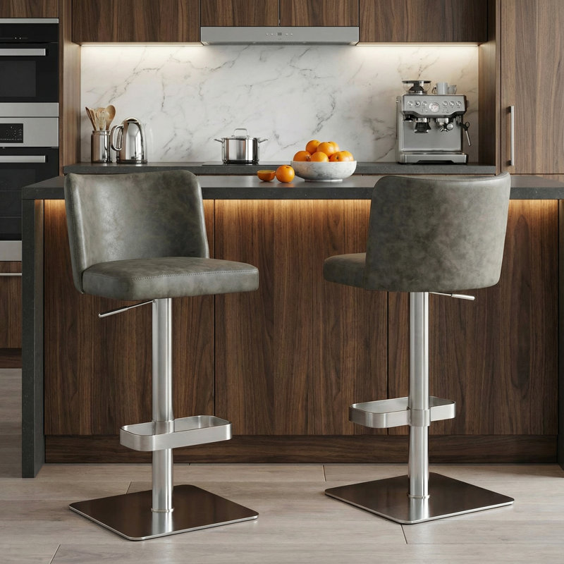 Tabouret de bar pivotant à hauteur ajustable Tuller
