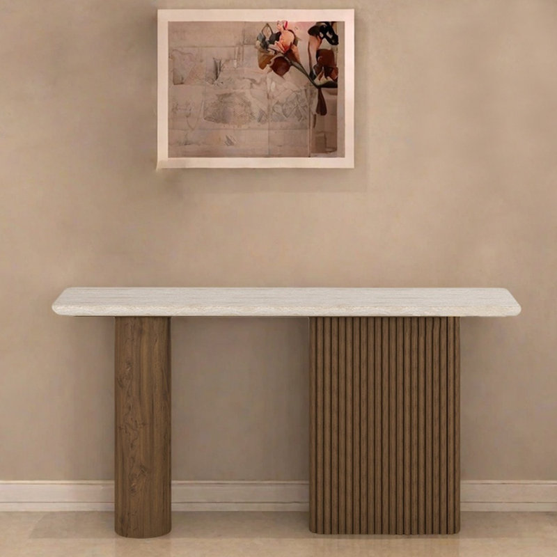 Chinese Style Solid Wood Console Table, 63" H x 55.1" W x 15.7" D