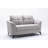 Mashad Loveseat, Upholstered Sofa with Metal Legs-996912584-970766769